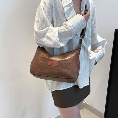 ショルダーバッグ レディース 軽い レザー 軽量 メンズ ファスナー付き かばん カジュアル 人気 カバン 鞄 | ブランド登録なし | 05