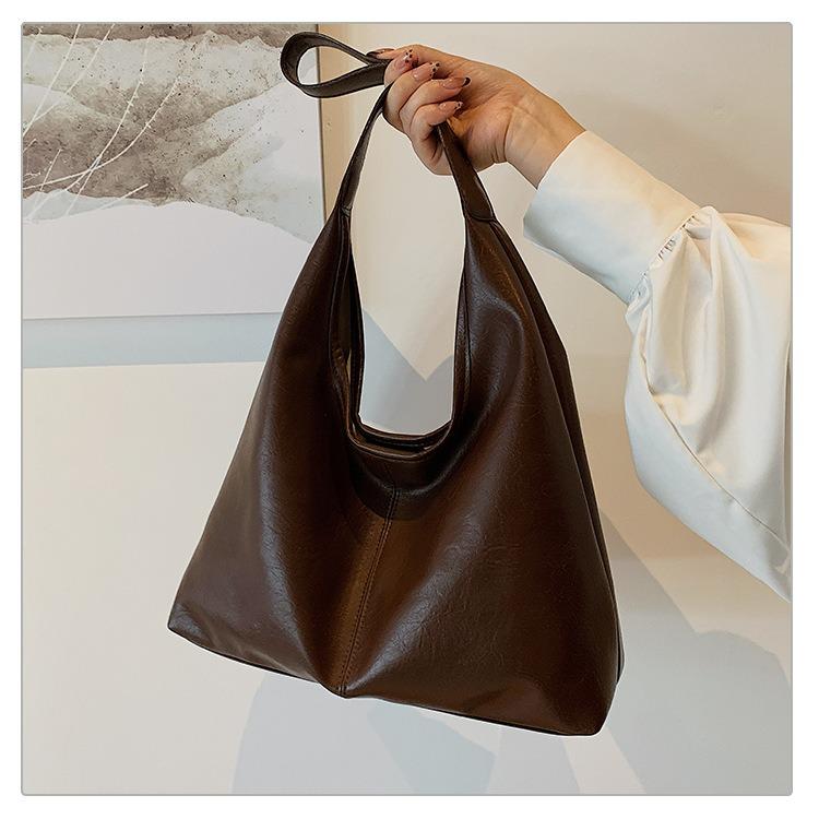 ショルダーバッグ レディース 軽い 化粧ポーチ付き トートバッグ レザー シンプル 手提げ かばん 通勤 通学 鞄 | ブランド登録なし | 18