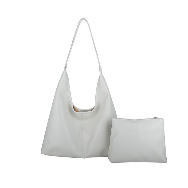 ショルダーバッグ レディース 軽い 化粧ポーチ付き トートバッグ レザー シンプル 手提げ かばん 通勤 通学 鞄 | ブランド登録なし | 08