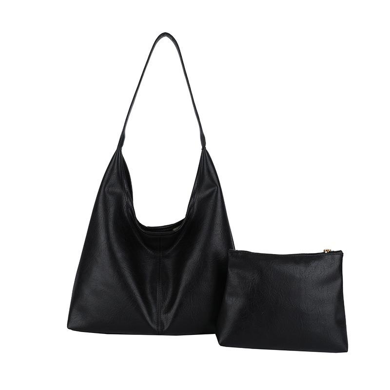 ショルダーバッグ レディース 軽い 化粧ポーチ付き トートバッグ レザー シンプル 手提げ かばん 通勤 通学 鞄 | ブランド登録なし | 07