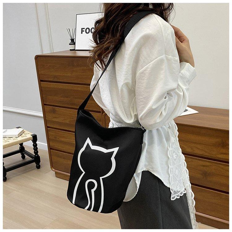 ショルダーバッグ 小さめ 斜めがけ ネコ 軽量 メンズ ミニバッグ コンパクト 小物入れ 散歩 猫 | ブランド登録なし | 01
