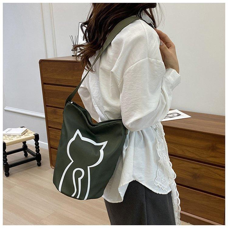 ショルダーバッグ 小さめ 斜めがけ ネコ 軽量 メンズ ミニバッグ コンパクト 小物入れ 散歩 猫 | ブランド登録なし | 04