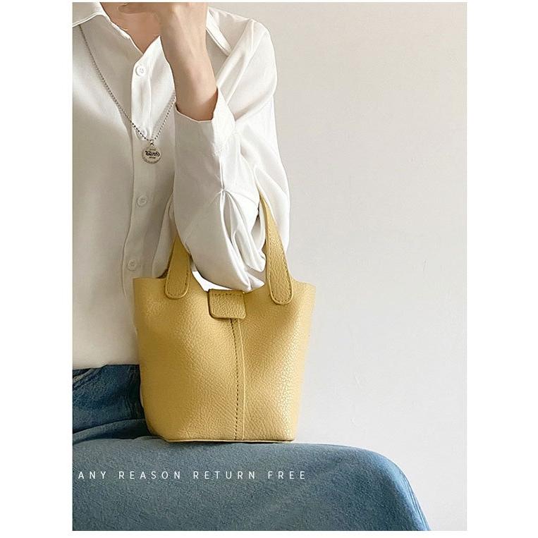 ハンドバッグ 小さめ レディース ショルダーバッグ バケツバッグ 2way レザー | ブランド登録なし | 15