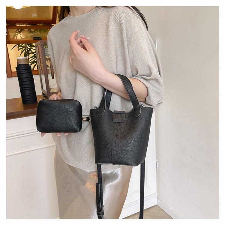 ハンドバッグ 小さめ レディース ショルダーバッグ バケツバッグ 2way レザー | ブランド登録なし | 13