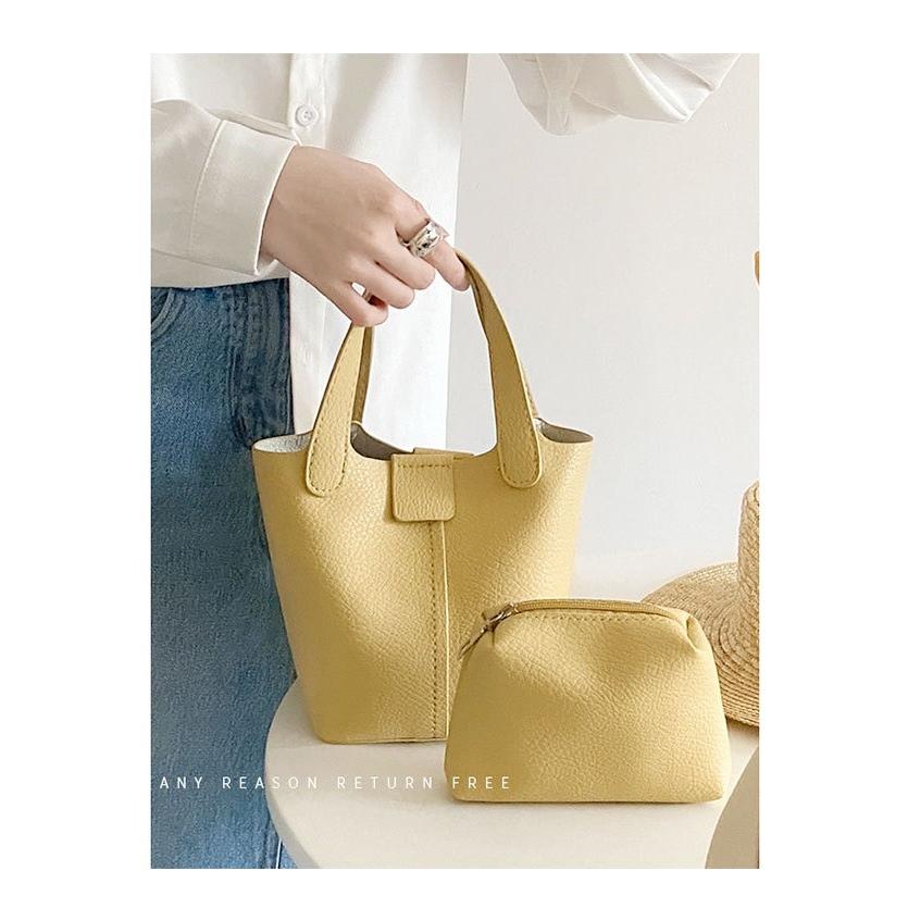 ハンドバッグ 小さめ レディース ショルダーバッグ バケツバッグ 2way レザー | ブランド登録なし | 11