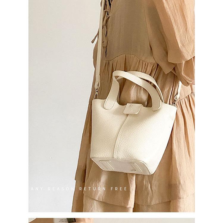 ハンドバッグ 小さめ レディース ショルダーバッグ バケツバッグ 2way レザー | ブランド登録なし | 12