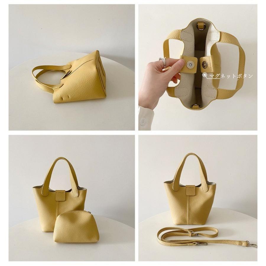 ハンドバッグ 小さめ レディース ショルダーバッグ バケツバッグ 2way レザー | ブランド登録なし | 08