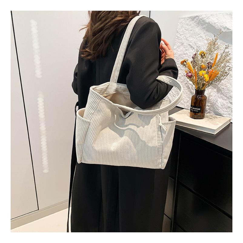 トートバッグ レディース コーデュロイ メンズ 手提げ かばん カジュアル 人気 通勤 通学 鞄 | ブランド登録なし | 02