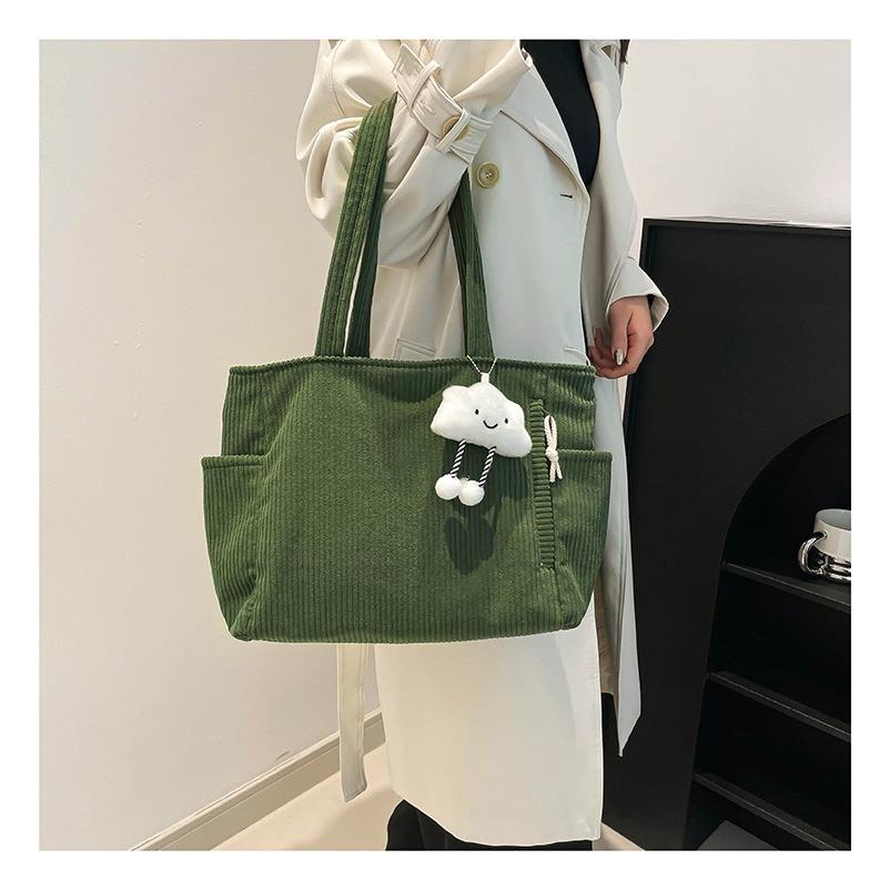 トートバッグ レディース コーデュロイ メンズ 手提げ かばん カジュアル 人気 通勤 通学 鞄 | ブランド登録なし | 03