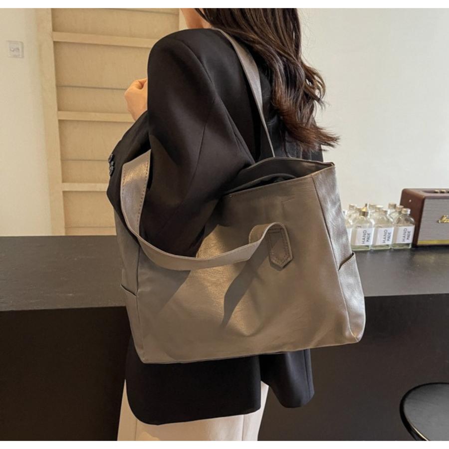 ショルダーバッグ レディース 軽い トートバッグ メンズ A4 シンプル 手提げ かばん カジュアル 人気 通勤 通学 鞄 | ブランド登録なし | 12
