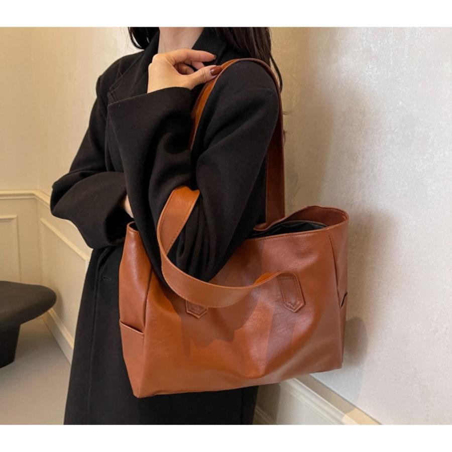 ショルダーバッグ レディース 軽い トートバッグ メンズ A4 シンプル 手提げ かばん カジュアル 人気 通勤 通学 鞄 | ブランド登録なし | 17