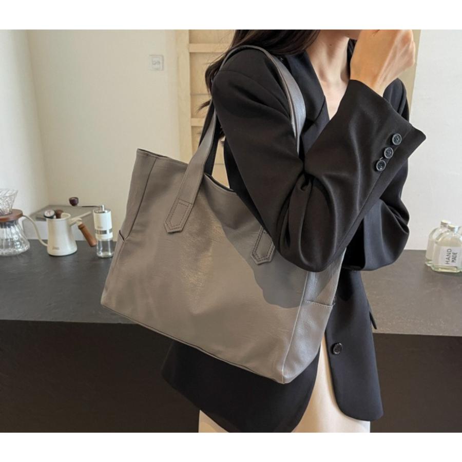 ショルダーバッグ レディース 軽い トートバッグ メンズ A4 シンプル 手提げ かばん カジュアル 人気 通勤 通学 鞄 | ブランド登録なし | 02