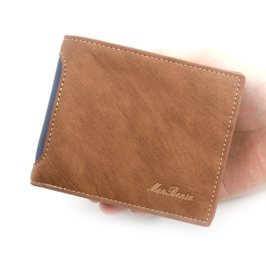 財布 メンズ 二つ折り 大容量 ファスナー 小銭入れ コンパクト | ブランド登録なし | 06