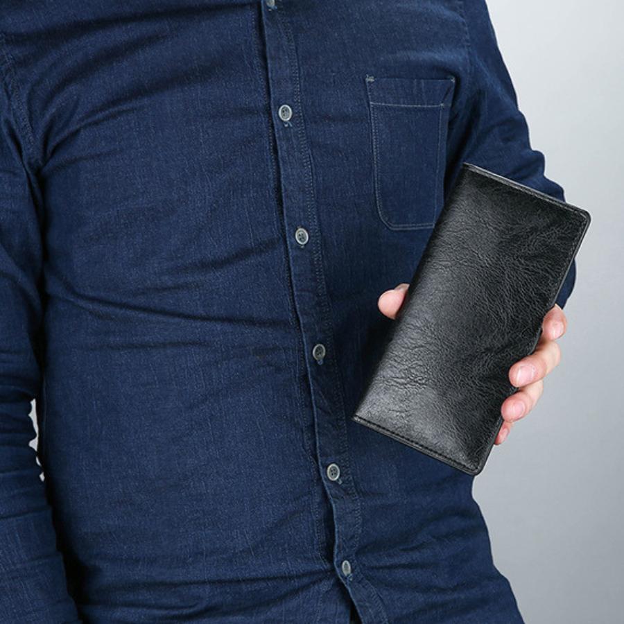財布 メンズ 長財布 薄い 小銭入れなし カードケース ビジネス 男性 女性 レディース 男女兼用 シンプル 柔らかい | ブランド登録なし | 06