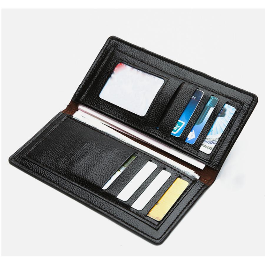 財布 メンズ 長財布 薄い 小銭入れなし カードケース ビジネス 男性 女性 レディース 男女兼用 シンプル 柔らかい | ブランド登録なし | 08