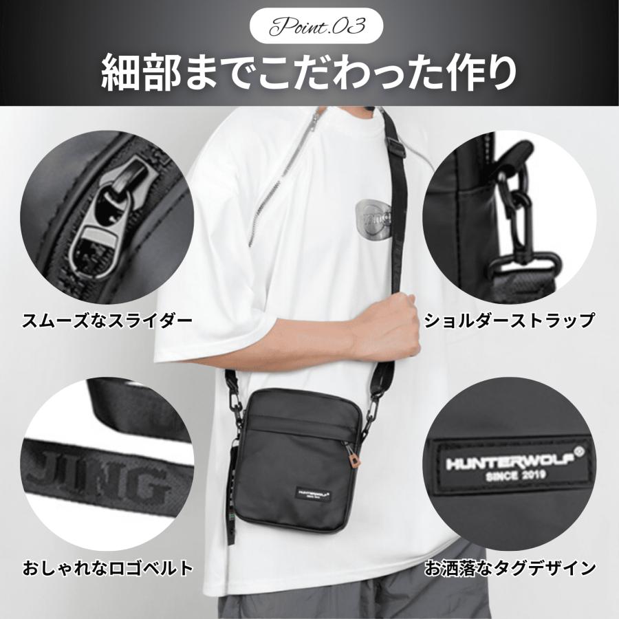 ショルダーバッグ メンズ レディース ボディバッグ ウエストポーチ 斜め掛け 軽量 ミニショルダー 防水 | ブランド登録なし | 07