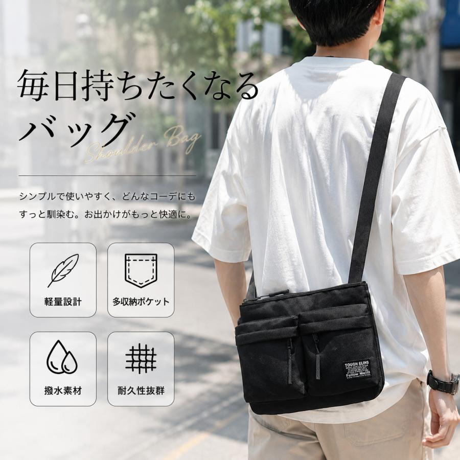 ショルダーバッグ メンズ サコッシュ レディース 斜めがけ 軽い カジュアル 通勤 通学 鞄 撥水 爆買 | ブランド登録なし | 04