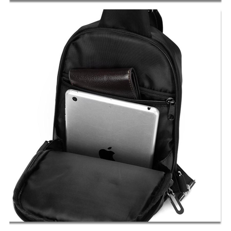 ボディバッグ メンズ レディース 撥水 軽い 斜めがけ ショルダーバッグ 男女兼用 カジュアル 人気 鞄 | ブランド登録なし | 14