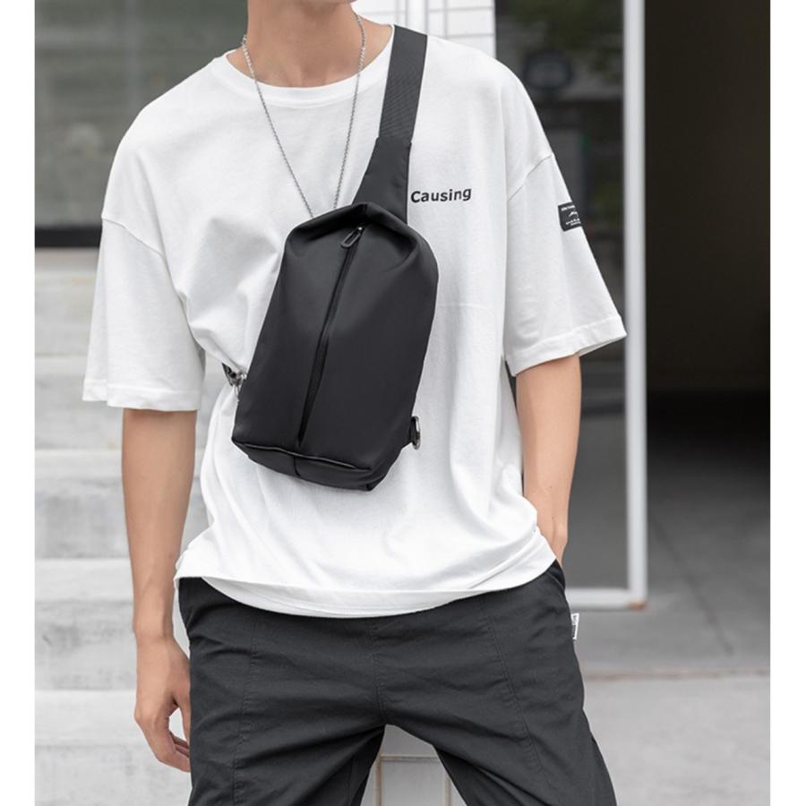 ボディバッグ メンズ レディース 撥水 軽い 斜めがけ ショルダーバッグ 男女兼用 カジュアル 人気 鞄 | ブランド登録なし | 02