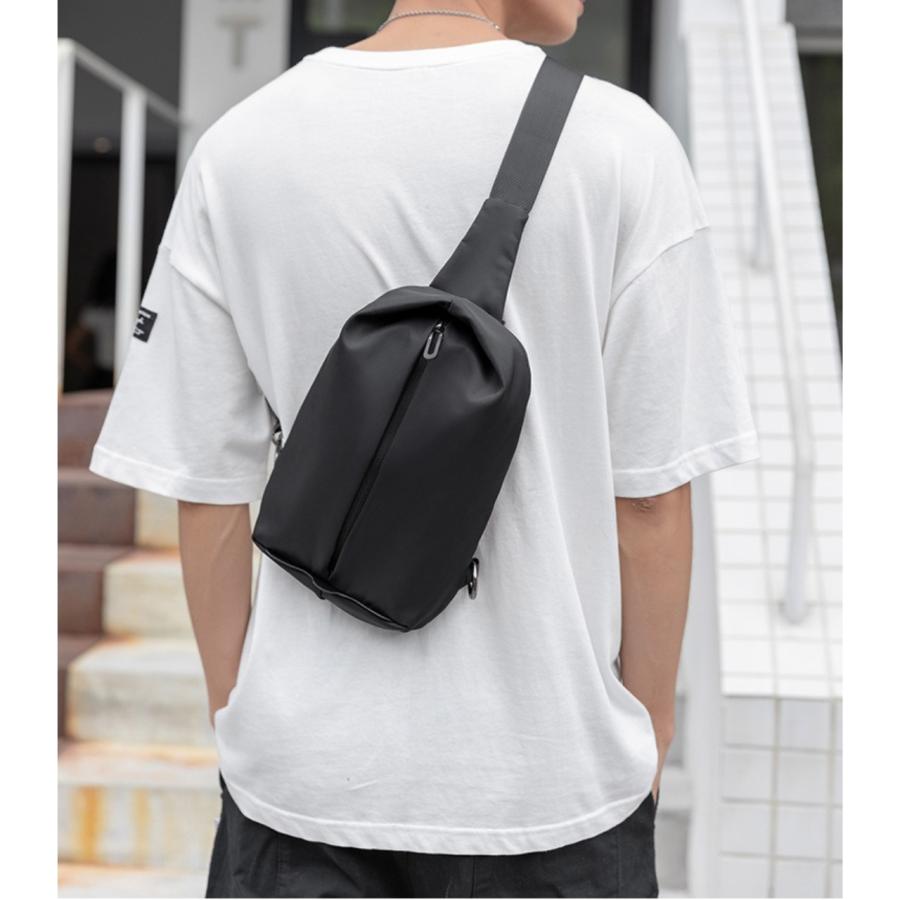 ボディバッグ メンズ レディース 撥水 軽い 斜めがけ ショルダーバッグ 男女兼用 カジュアル 人気 鞄 | ブランド登録なし | 04