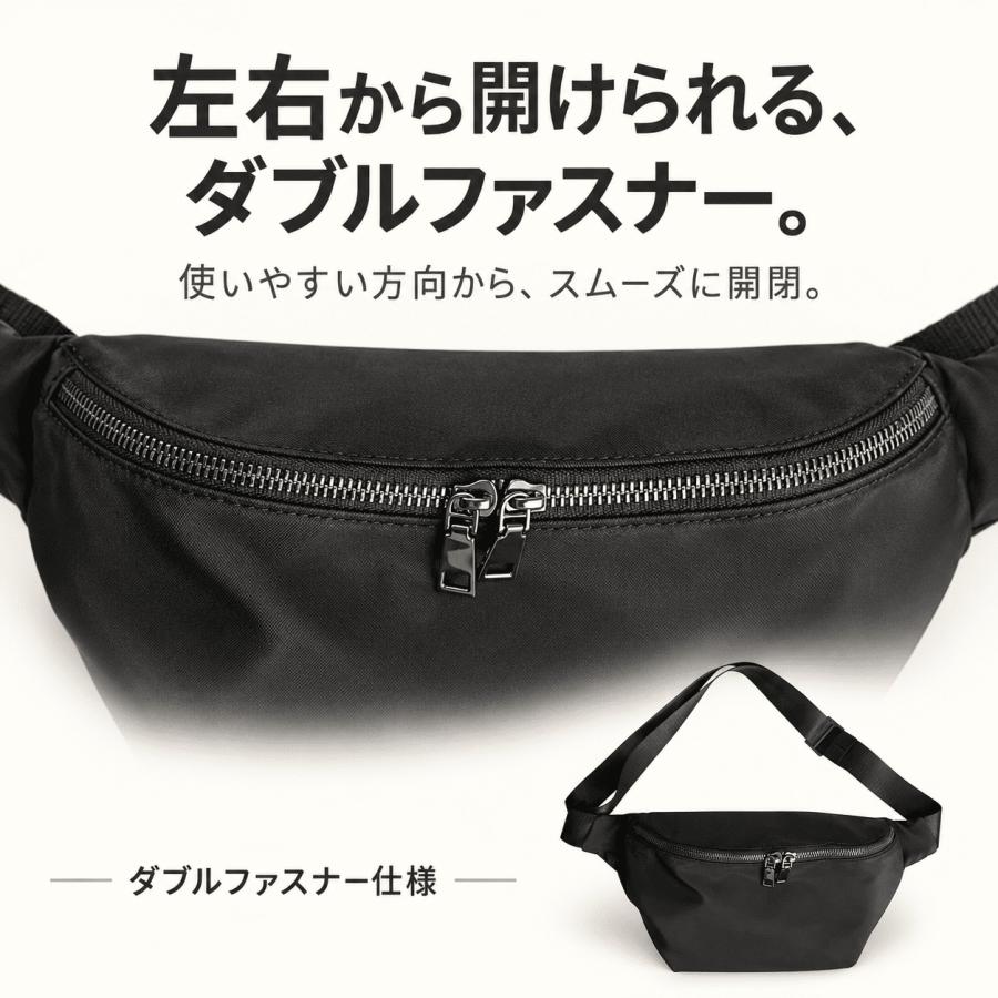 ボディバッグ レディース メンズ 軽い 撥水 ウエストバッグ ショルダーバッグ 斜めがけ 男女兼用 爆買 | ブランド登録なし | 08