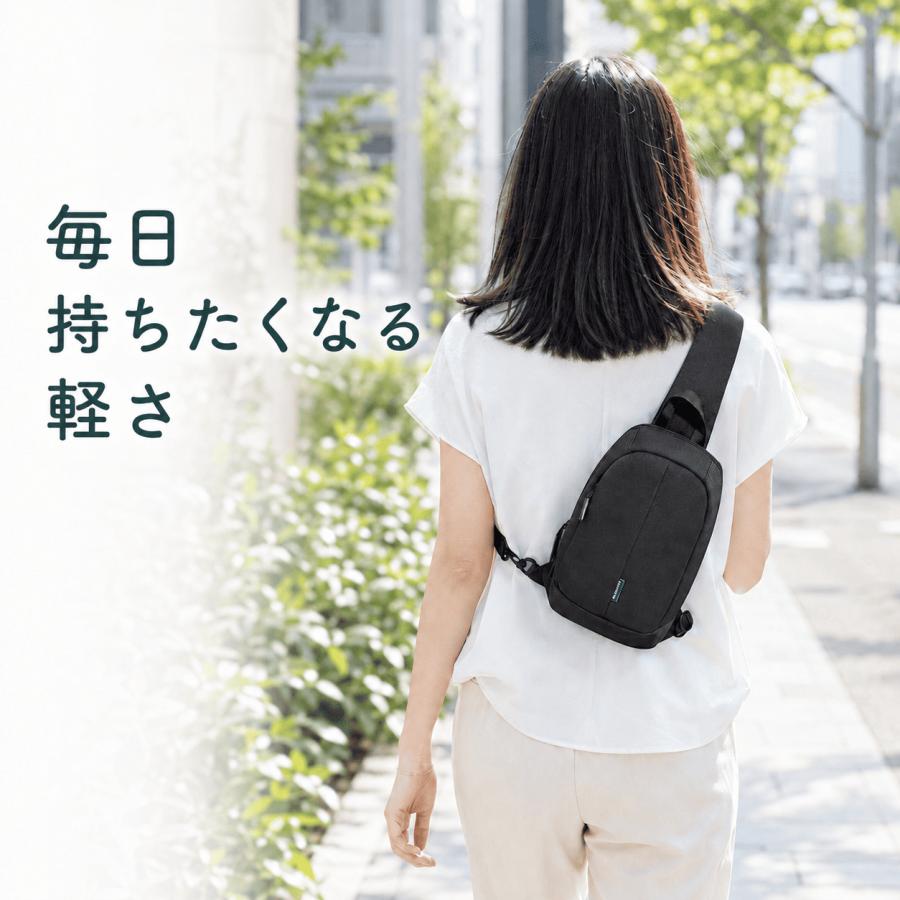 ボディバッグ メンズ 軽量 撥水 ショルダーバッグ 斜めがけ ウエストバッグ 男女兼用 レディース 大容量 通勤 通学 おしゃれ | ブランド登録なし | 01