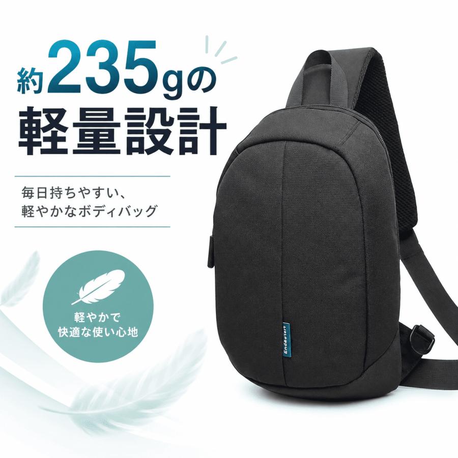 ボディバッグ メンズ 軽量 撥水 ショルダーバッグ 斜めがけ ウエストバッグ 男女兼用 レディース 大容量 通勤 通学 おしゃれ | ブランド登録なし | 06