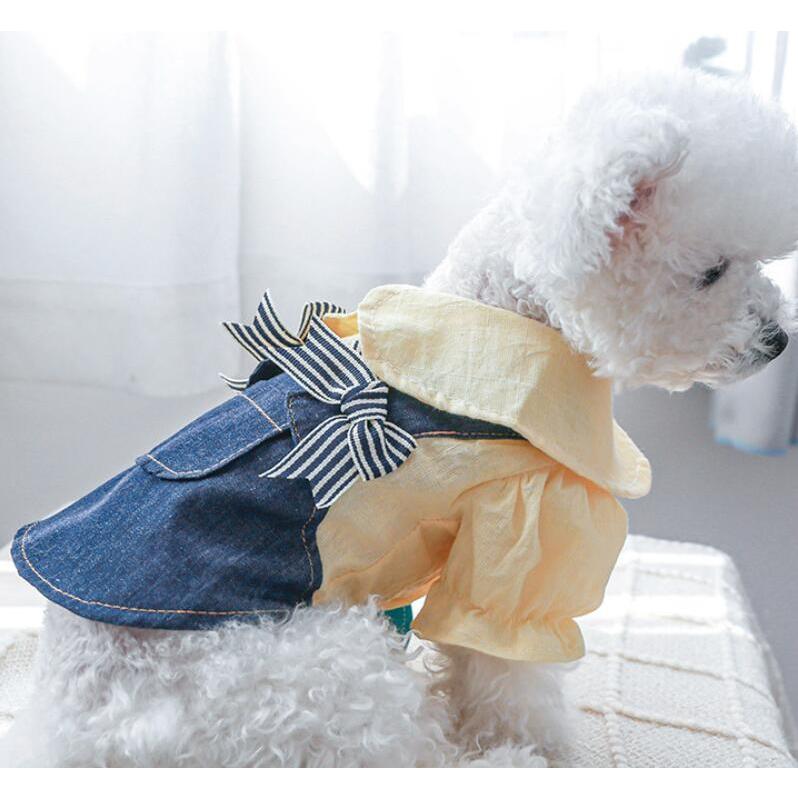 犬 服 ドッグウェア 犬の服 Sサイズ 小型犬 春 夏 ペット デニム | ブランド登録なし | 01