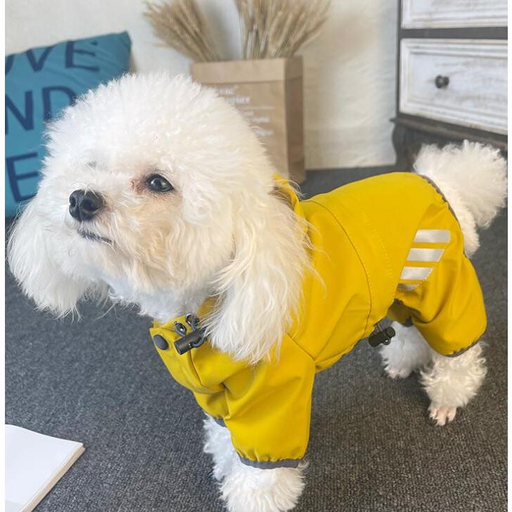 犬 レインコート 雨 小型犬 カッパ ポンチョ 雨具 防水 Mサイズ イエロー | ブランド登録なし | 02