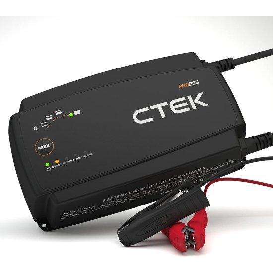 CTEK シーテック PRO25S, 25A, 12V Battery Charger and Power Supply, Battery Tender Charger, Battery Maintainer, 12V Lithium Ion Battery Charger fの画像