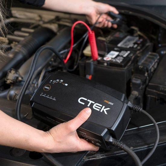 CTEK シーテック PRO25S, 25A, 12V Battery Charger and Power Supply, Battery Tender Charger, Battery Maintainer, 12V Lithium Ion Battery Charger fの画像