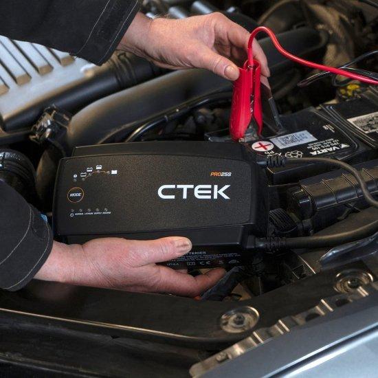 CTEK シーテック PRO25S, 25A, 12V Battery Charger and Power Supply, Battery Tender Charger, Battery Maintainer, 12V Lithium Ion Battery Charger fの画像
