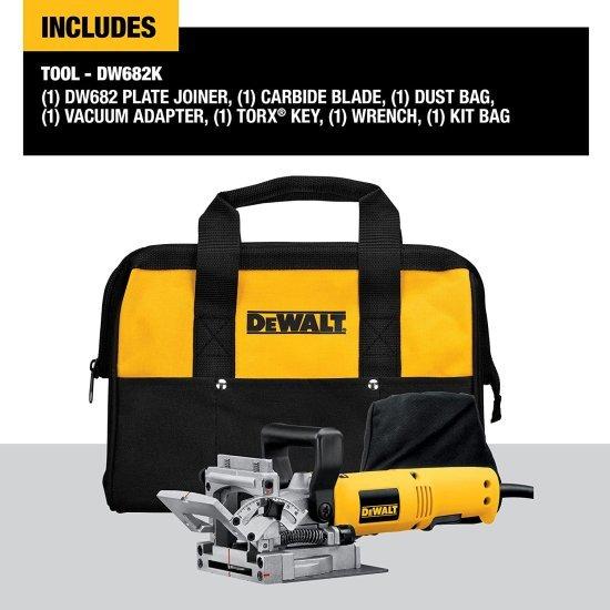 Dewalt デウォルト Biscuit Joiner Kit, 6.5-Amp (DW682K) : 輸入DIY 