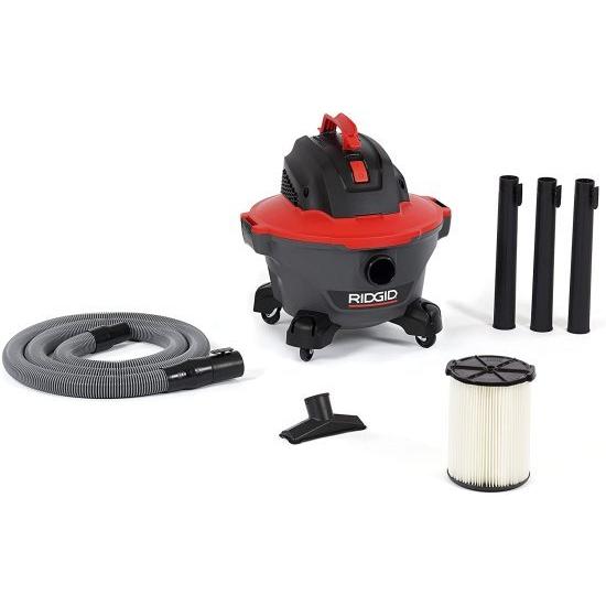 RIDGID, 62698, 6 Gallon RT0600 NXT Wet/Dry Vac, RED Professional