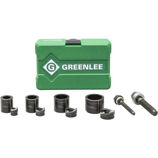 Greenlee 7235BB Knockout Kit Hole Punch Set, 10 Piece, 10, 12 ga. Steel