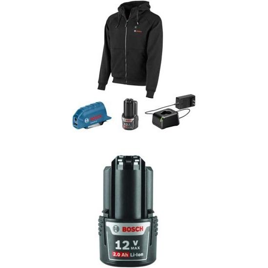 BOSCH ボッシュ GHH12V20MN12 12V Max Heated Hoodie Kit with BOSCH ボッシュ