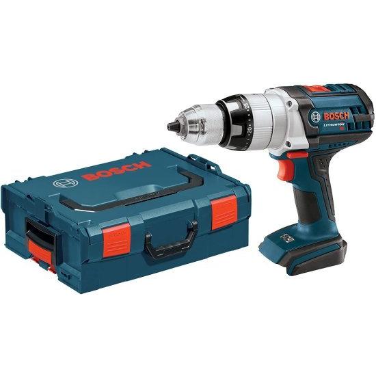 BOSCH ボッシュ Bare-Tool HDH181BL 18-Volt Lithium-Ion 1/2-Inch Brute Tough Hammer Drill/Driver with L-BOXX-2 and Exact-Fit Tool Insert Tray , Bl