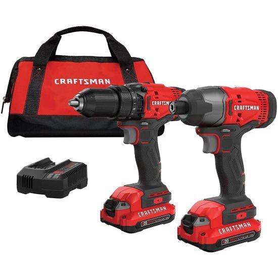 CRAFTSMAN V20* Cordless Drill Combo Kit, 2 Tool (CMCK200C2) 169070779