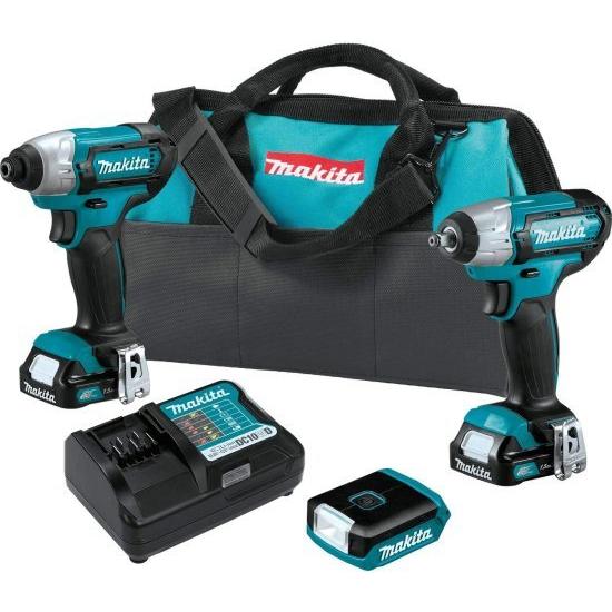 Makita マキタ CT324 12V Max CXT Lithium-Ion Cordless 3-Pc. Combo Kit (1.5Ah)