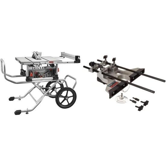 SKIL 10 Inch Heavy Duty Worm Drive Table Saw with Stand SPT9911