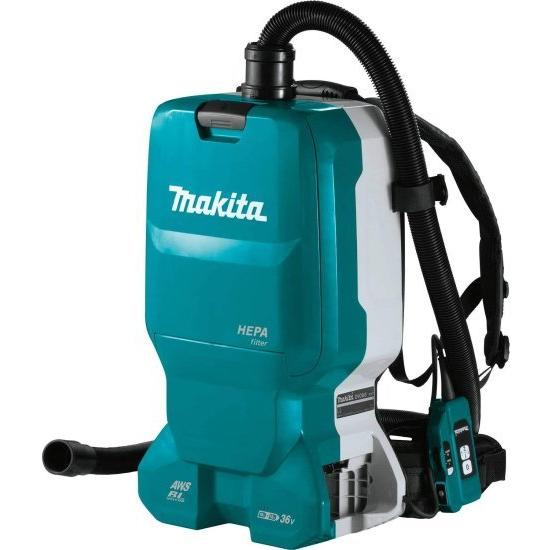Makita マキタ XCV18ZX 18V X2 LXT? Lithium-Ion (36V) Brushless Cordless 1.6 Gallon HEPA Filter Backpack Dry Dust Extractor, AWS? Capable, Tool On