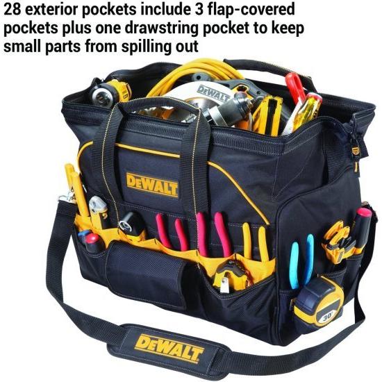 DeWALT デウォルトバッグ Dewalt デウォルト DG5553 Tool Bag, 18 in. 28 Pocket