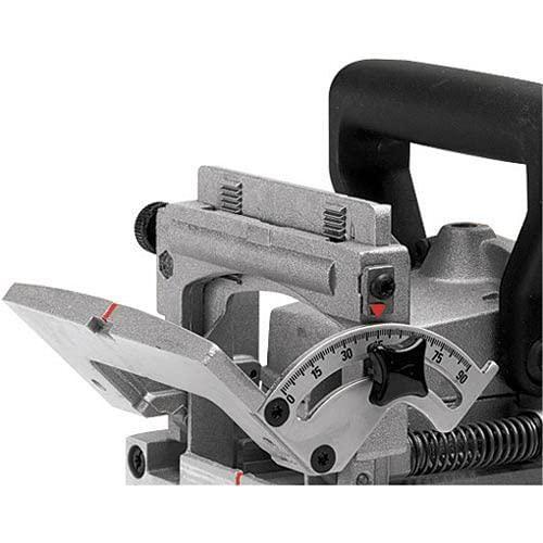 DEWALT ビスケットジョイナー、6.5アンペア、10,000 RPM、伸縮式45度 