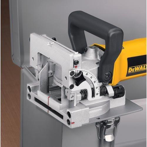 DEWALT ビスケットジョイナー、6.5アンペア、10,000 RPM、伸縮式45度 