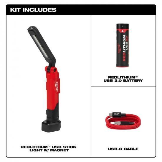 Milwaukee ミルウォーキー電動工具 レッドリチウムUSBスティックライト