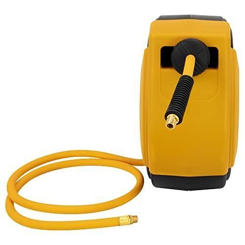 DEWALT 3/8インチ x 50フィート 密閉式エアホースリール、自動巻き取り式エアホースリール、最大300 PSI、作業場やガレージでの効率的な使用に適した耐久性_1