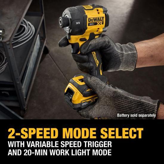 DEWALT 20V MAX XR 1/4インチ コードレス 静音 油圧インパクト
