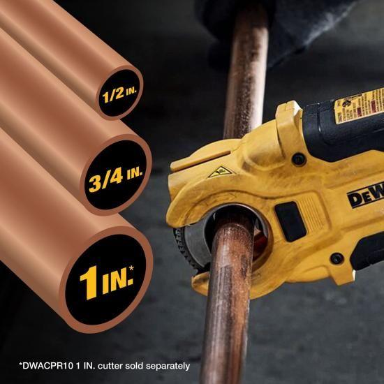 DEWALT IMPACT CONNECT 銅管カッター（ブレースブラケット付き）および 