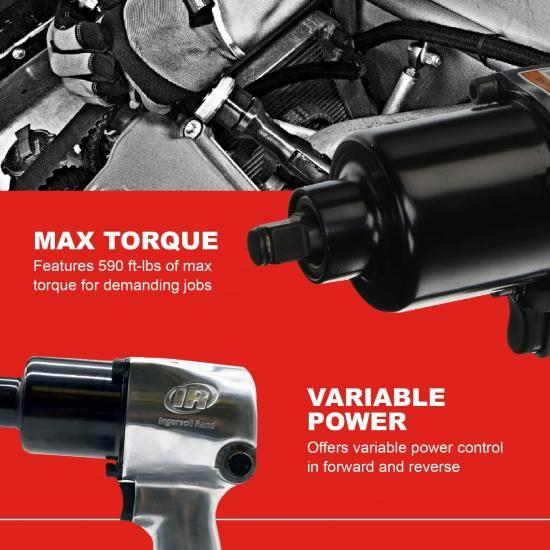 Ingersoll Rand インガソール・ランド 231HA 1/2インチドライブエアインパクトレンチ、スーパーデューティ、最大トルク出力 ...