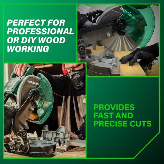 Metabo HPT 10インチ複合マイターソー、15アンペアパワーソー、大型10 